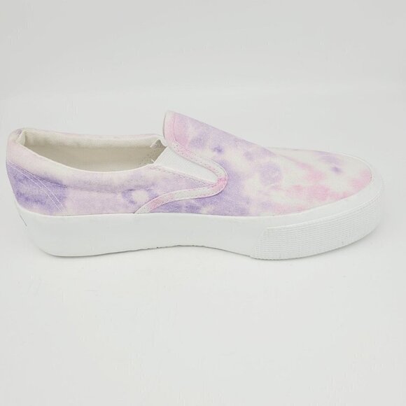 Superga 2306 Platform Slip On Sneakers Pink Purple Tie Dye Sz 8.5 NEW NO BOX - Picture 7 of 10